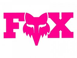 Autocollant Fox Racing F Head X 18cm pink