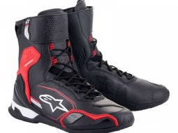 Baskets moto Alpinestars Superfaster black / bright red / white