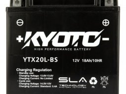 Batterie Kyoto GTX20L-BS SLA AGM prête à l'emploi
