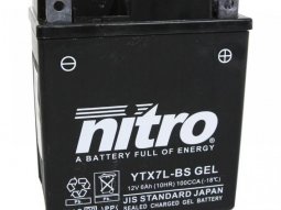 Batterie Nitro 12V 6Ah YTX7L-BS Gel