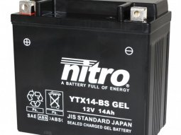 Batterie Nitro YTX14-BS 12V 12 Ah Gel