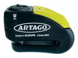 Bloque disque alarme Artgo ART30X10 Ã10mm SRA noir / jaune