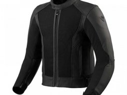 Blouson cuir Rev'it Ignition 4 H2O noir