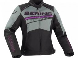 Blouson textile Bering Bario noir / gris / fuchsia