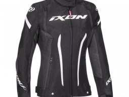 Blouson textile femme Ixon Striker lady noir / blanc