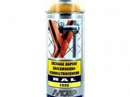 Bombe peinture Jaune genêt brillant acrylique RAL 1032 Motip 400 ml M