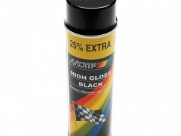 Bombe Peinture noir brillant Motip 500ml