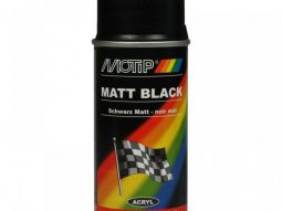 Bombe peinture noir mat Motip 150 ml M00106