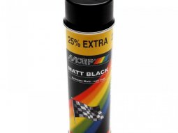 Bombe Peinture noir mat Motip 500ml