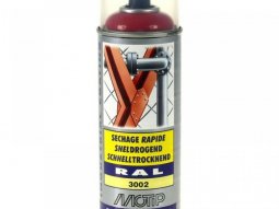 Bombe peinture Rouge carmin brillant acrylique RAL 3002 Motip 400 ml M