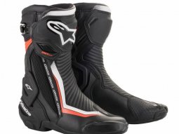 Bottes Alpinestars SMX Plus V2 noir / blanc / rouge fluo