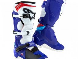 Bottes cross Alpinestars Tech 3 bleu / blanc / rouge