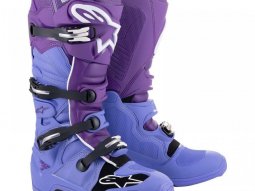 Bottes cross Alpinestars Tech 7 double purple / white