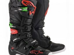 Bottes de cross Alpinestars Tech 7 noir / rouge / vert