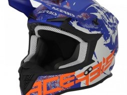 Casque cross Acerbis Linear 22.06 gris / bleu