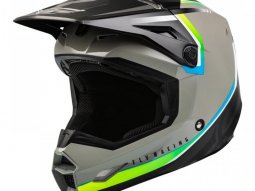 Casque cross Fly Racing Kinetic Vision gris / noir