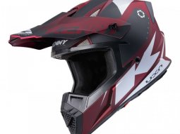 Casque cross Kenny Track Graphic candy red mat