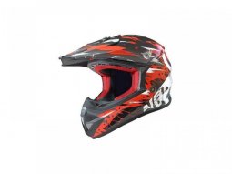 Casque Cross Noend Cracked rouge