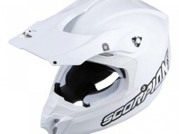 Casque cross Scorpion VX-16 Evo Air Solid blanc