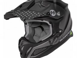 Casque cross Scorpion VX-22 Air Ares Mat noir / argent