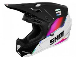 Casque cross Shot Core Honor holographic pearly