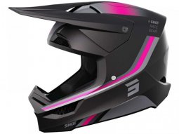 Casque cross Shot Furious AIM pink matt