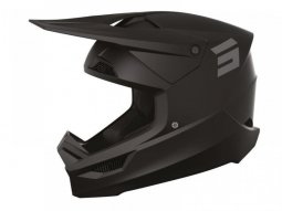 Casque cross Shot Furious Solid noir mat