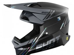 Casque cross Shot Race Sprint black / holographic pearly