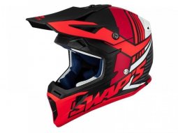 Casque cross Swaps S818 Blur noir / rouge mat