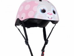 Casque enfant Kiddimoto Bunny rose