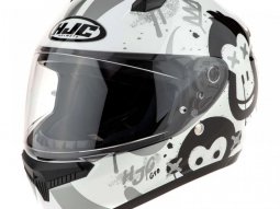 Casque intÃ©gral enfant HJC C10 Geti MC10 blanc / gris