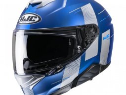 Casque intÃ©gral HJC i71 Peka bleu / gris mat