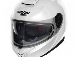 Casque intÃ©gral Nolan N80-8 Classic N-Com blanc uni brillant