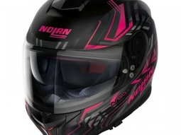 Casque intÃ©gral Nolan N80-8 Turbolence N-Com 079 flat black /...