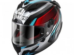 Casque intÃ©gral Shark Race-R Pro Aspy Carbone bleu / rouge