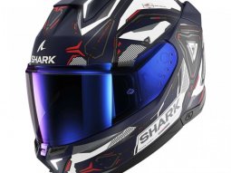 Casque intÃ©gral Shark Skwal i3 Linik bleu / blanc / rouge mat