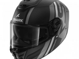 Casque intÃ©gral Shark Spartan RS Carbon Shawn carbone / argent...