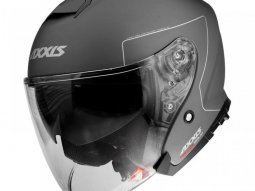 Casque jet Axxis Mirage SV Solid titane mat