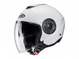 Casque jet HJC i40N Uni blanc perle semi-mat