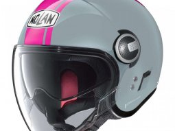 Casque jet Nolan N21 Visor 06 Dolce Vita zephyr white / fuschia