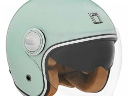 Casque jet Nox Premium Heritage vert dâeau