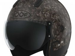 Casque jet Roof RO15 Bamboo noir mat