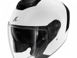 Casque jet Shark RS Jet Blank white azur