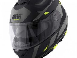 Casque modulable Givi X.21 Evo Number noir / titanium / jaune mat