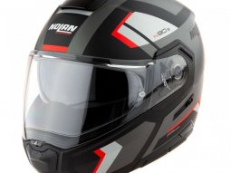 Casque modulable Nolan N90-3 06 Lighthouse N-Com 47 flat lava grey / bla