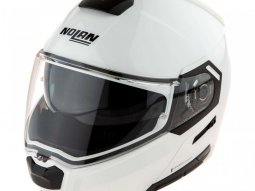 Casque modulable Nolan N90-3 ECE 22.06 Special N-Com blanc pure