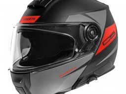Casque modulable Schuberth C5 Eclipse anthracite / rouge mat