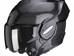 Casque modulable Scorpion Exo-Tech Evo Carbon Solid noir