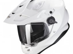 Casque trail Scorpion ADF-9000 Air Solid blanc perle