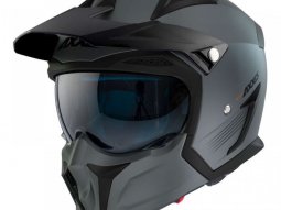 Casque transformable Axxis Hunter SV Solid gris / noir mat